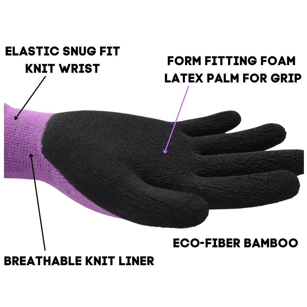 Women's Multi-Purpose Gloves, Eco Fiber, Bamboo Foam Rubber/Latex