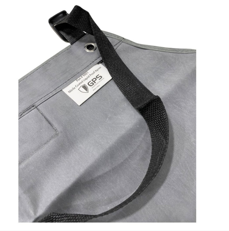 Oil Shield® Hycar, Black Nitrile Rubber Apron Mid-Weight 42",