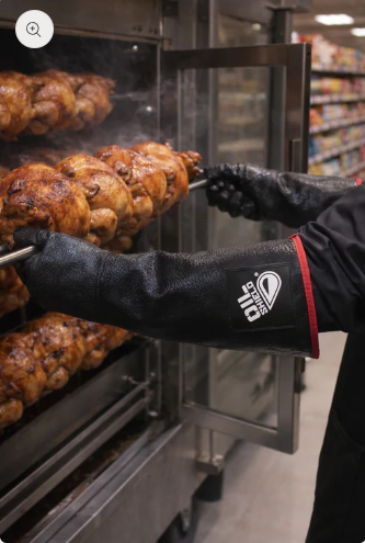 Oil Shield®, 18" High Temp Insulated Neoprene Gloves