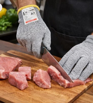C9® Gray Cut-Resistant Gloves – Premium Protection for Food Service Professionals