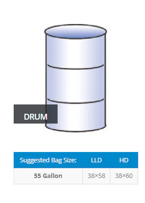 55 Gallon Trash Bags, Black