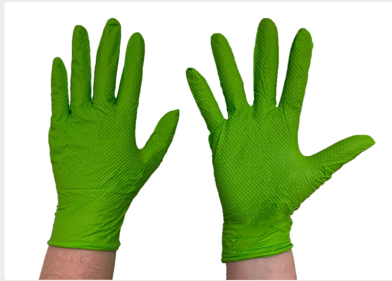 The Green Diesel®, Powder Free Nitrile Disposable Gloves, 8 Mil