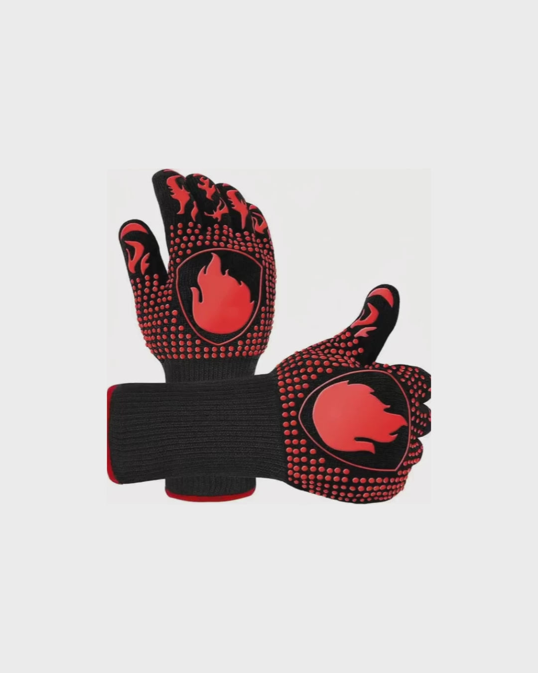 BBQ Gloves, Heat Resistant Oven Mitts Grilling Gloves