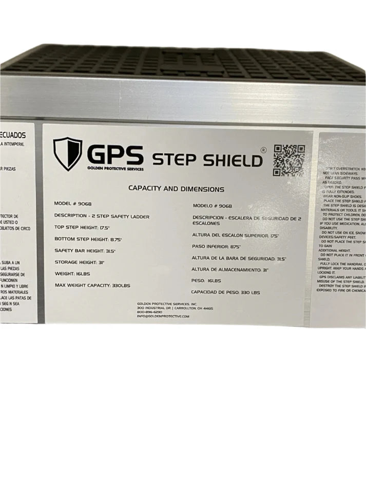 Step Shield® Heavy Duty 2 Step Safety Ladder