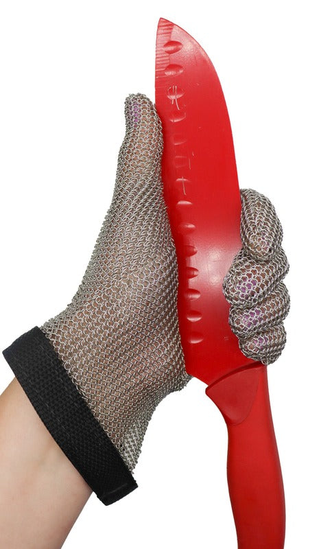 5 Finger Steel Mesh with Black Wrist Strap - CLOSEOUT